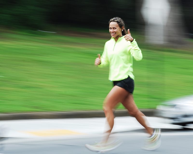 lady jogging